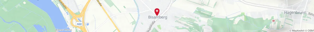 Kartendarstellung des Standorts für Sankt Richard Apotheke in 2102 Bisamberg